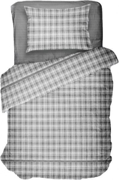 Комплект постільної білизни Клітина сіра 1,5 UP! (Underprice) 