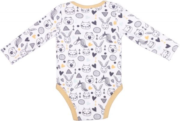 Боди Colibrі с длинным рукавом р.86 бежевый CLB002 