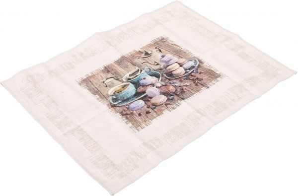 Набір рушників весняний букет 46x70 см Білоруський льон коричневий 