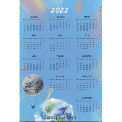 Календарь Діана Плюс Svitovyd Maxi Гапчинська. Space love 2022