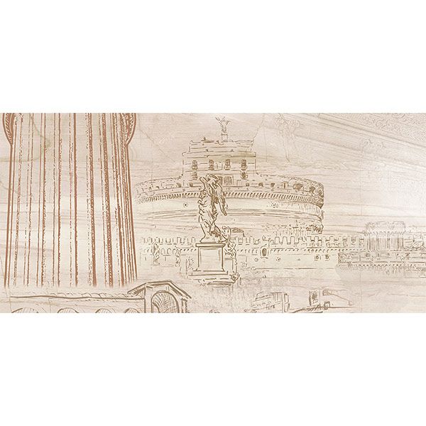 Декор Golden Tile Savoy Coliseum №5 401351 300x600 мм бежевий