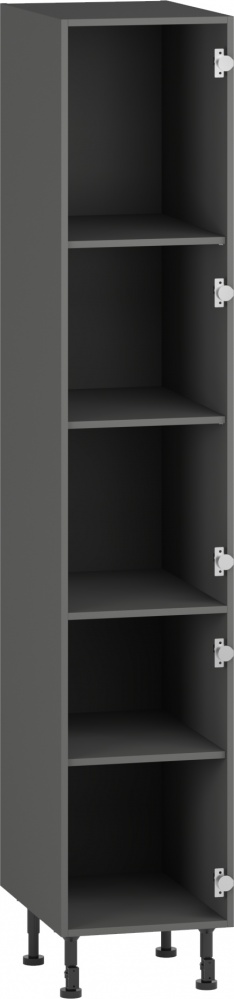 Шкаф-пенал Грейд /дверь 1313/Оптимум 400x2186x560 мм серый графит