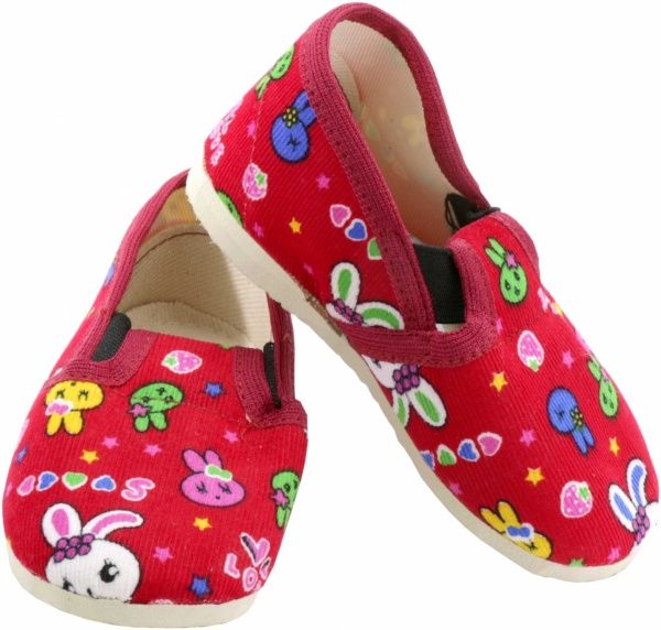 Капці для дівчаток Экотапок Резинка червоні з супінатором 1025 p,18