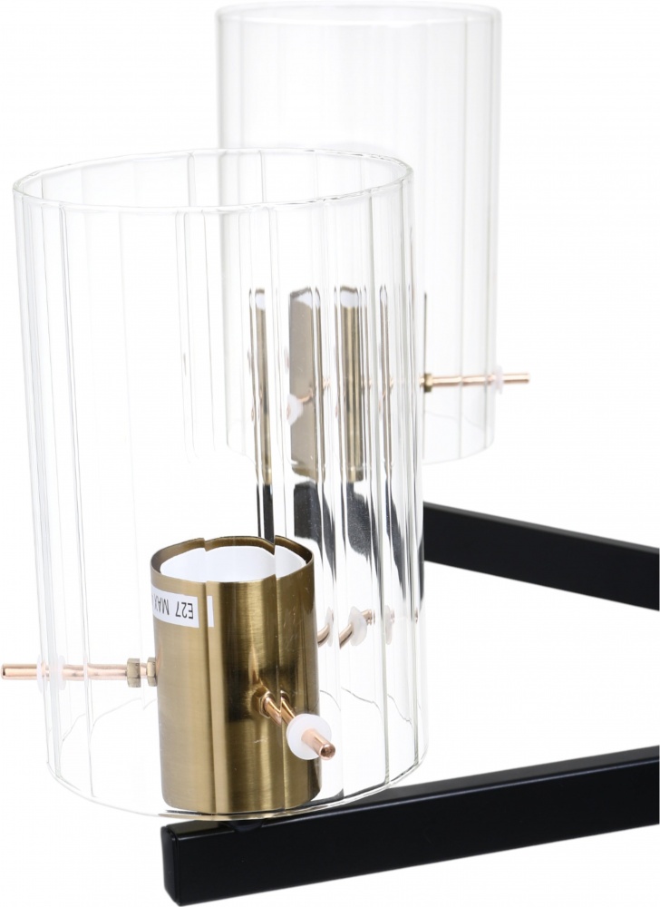 Люстра Sensio Nim 8x40 Вт E27 чорний із золотистим LS-74643/8B-E2740W