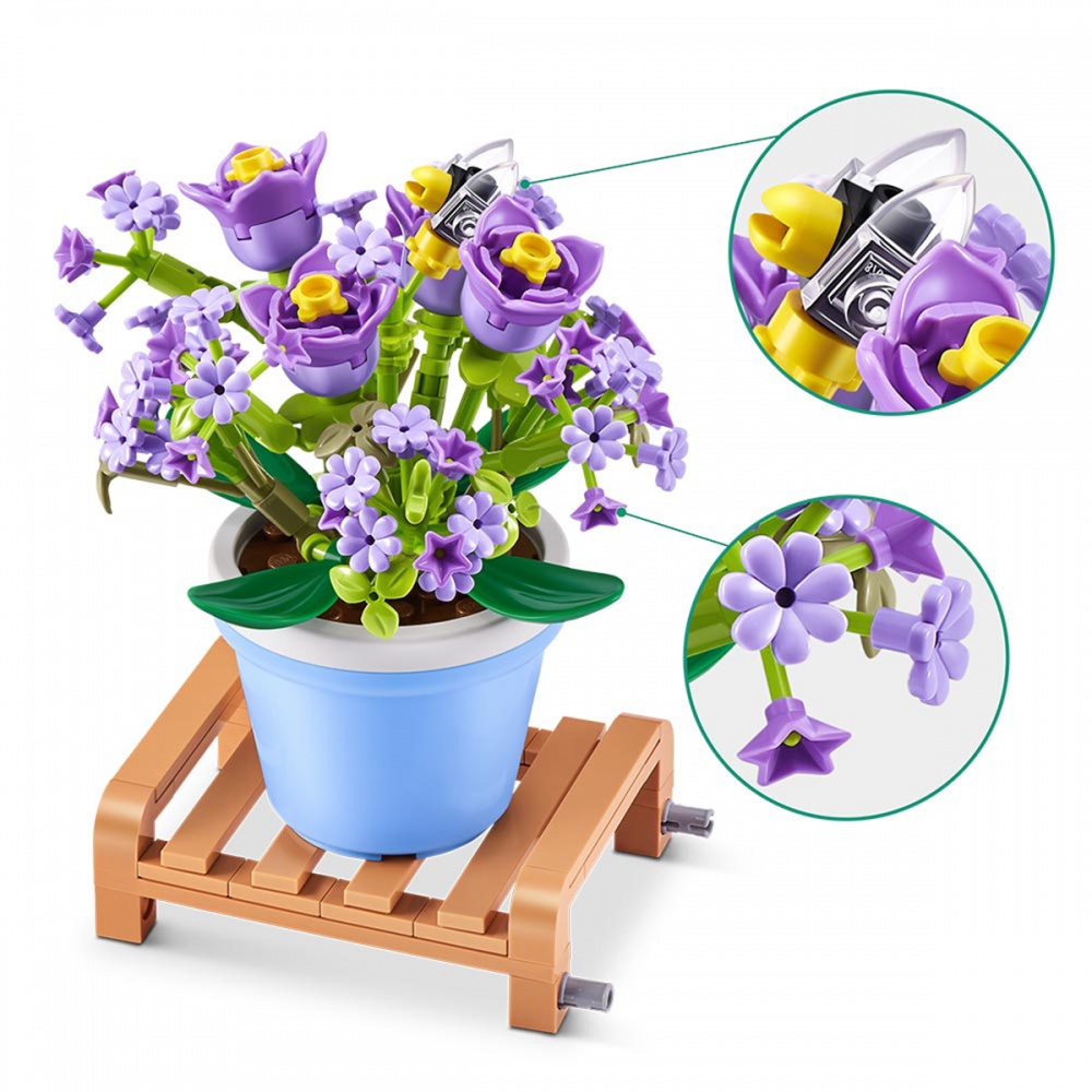 Конструктор Max в капсуле S1 – Садовые растения в горшочках (в ассорт., в диспл.) 83183GQ1