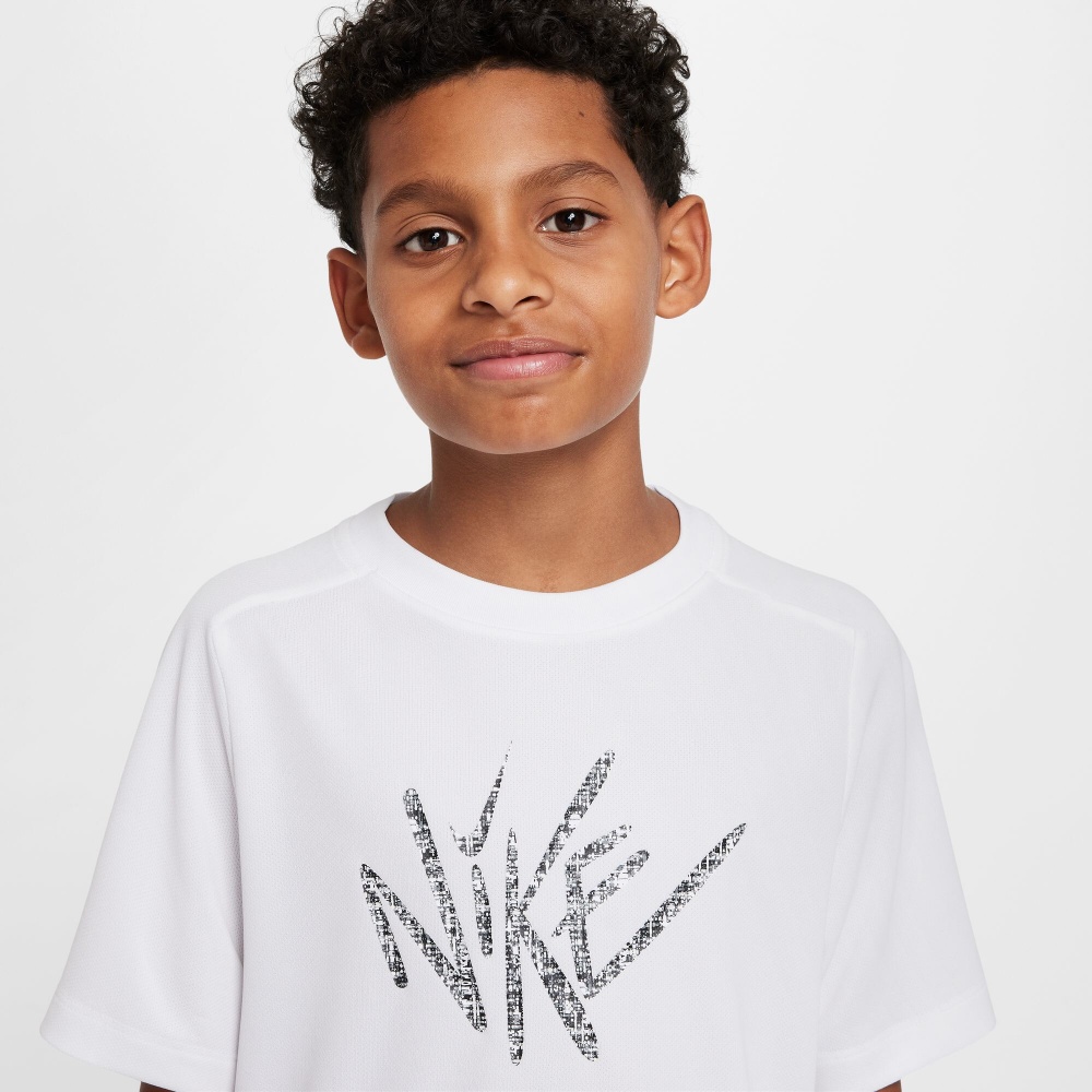 Футболка Nike B NK DF MULTI SS TOP GX BOLD HJ3768-100 р.S белый