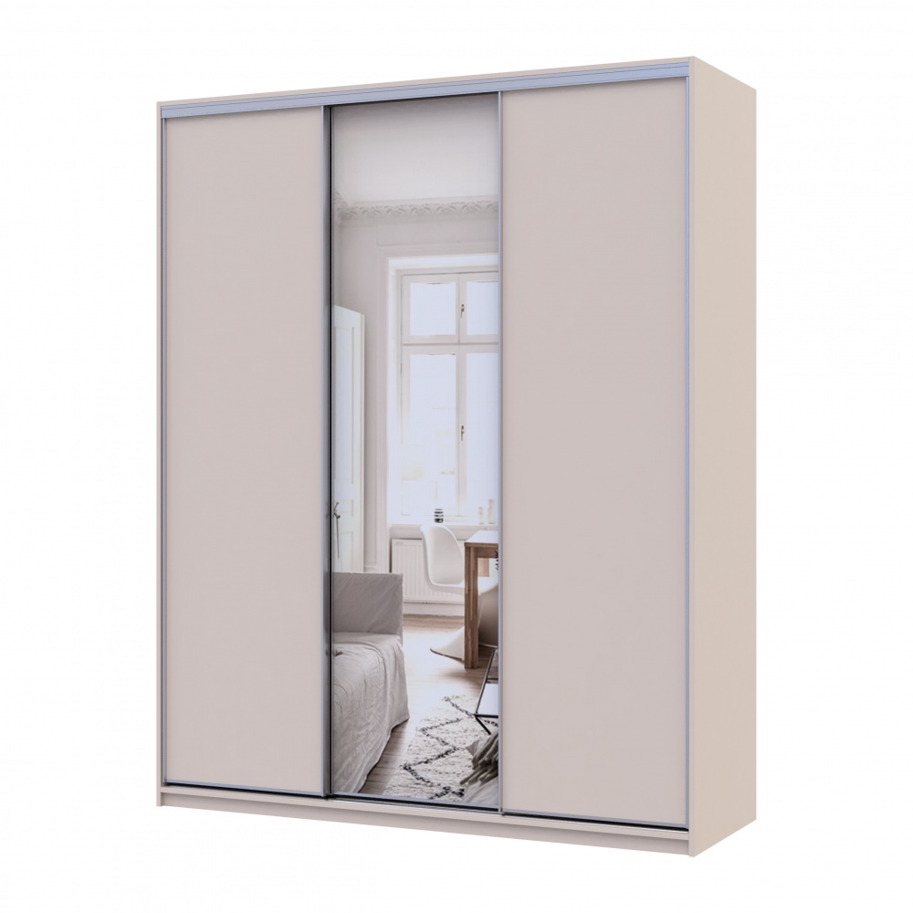 Шафа-купе Сіті Лайт Doros ДСПдзеркало 1,8 м 1800x600x2250 мм кашемір двері ДСП/дзеркало/ДСП