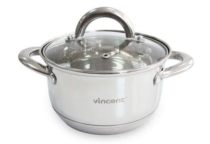 Кастрюля с крышкой Vincent 1,7 л 16 см VC-3167-16 Сталь