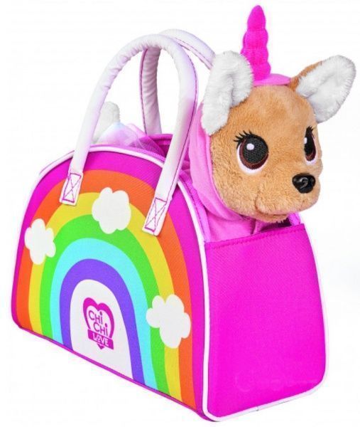 М'яка іграшка Simba Chi Chi Love Чіхуахуа Фешн єдиноріг з сумочкою 20 см 5893246