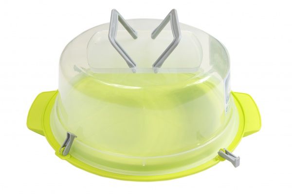 Тортовница с ручками Китченмикс HDR d36 см (арт 202_салатовая) Heidrun