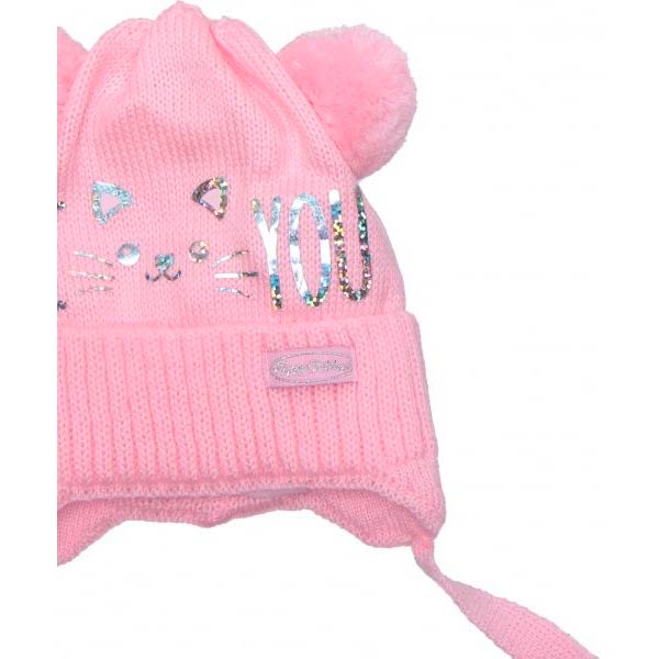 Шапочка детская для девочки Luna Kids р.36 розовый 2111