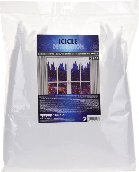 Гирлянда декоративная для окон Ледовая сосулька 2 шт. 0,98 м