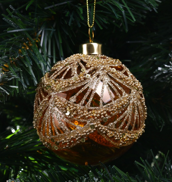 Шар новогодний 80 мм в ассортименте ABT620890