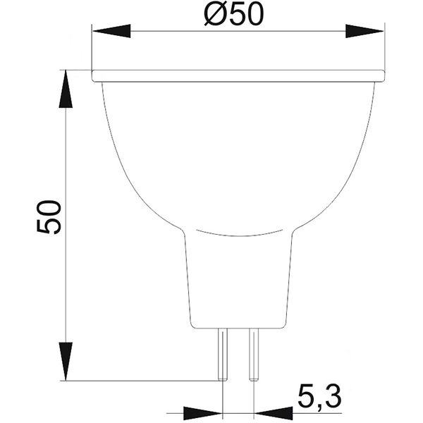 Лампа светодиодная IEK ECO 7 Вт MR16 матовая GU5.3 220 В 3000 К 