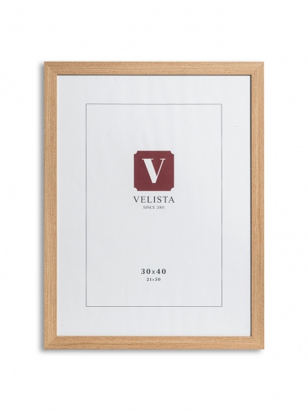 Рамка для фотографії зі склом Velista 20BW-3206-11v 1 фото 30х40 см дерево світле 