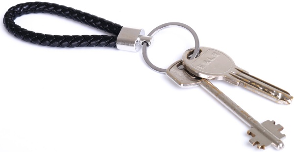 Брелок для ключей с кольцом черный