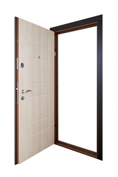 Двері вхідні Abwehr А (513+514) 086R(В+ Днлат) венге темний / дуб немо лате 2050х860 мм ліві