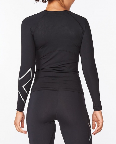 Футболка 2XU Core Compression Long Sleeve WA6401a_BLK/SIL р.M чорний