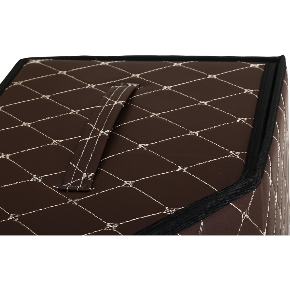 Сумка-органайзер в багажник розмір XL Auto Assistance AA-633BW коричнево-білий