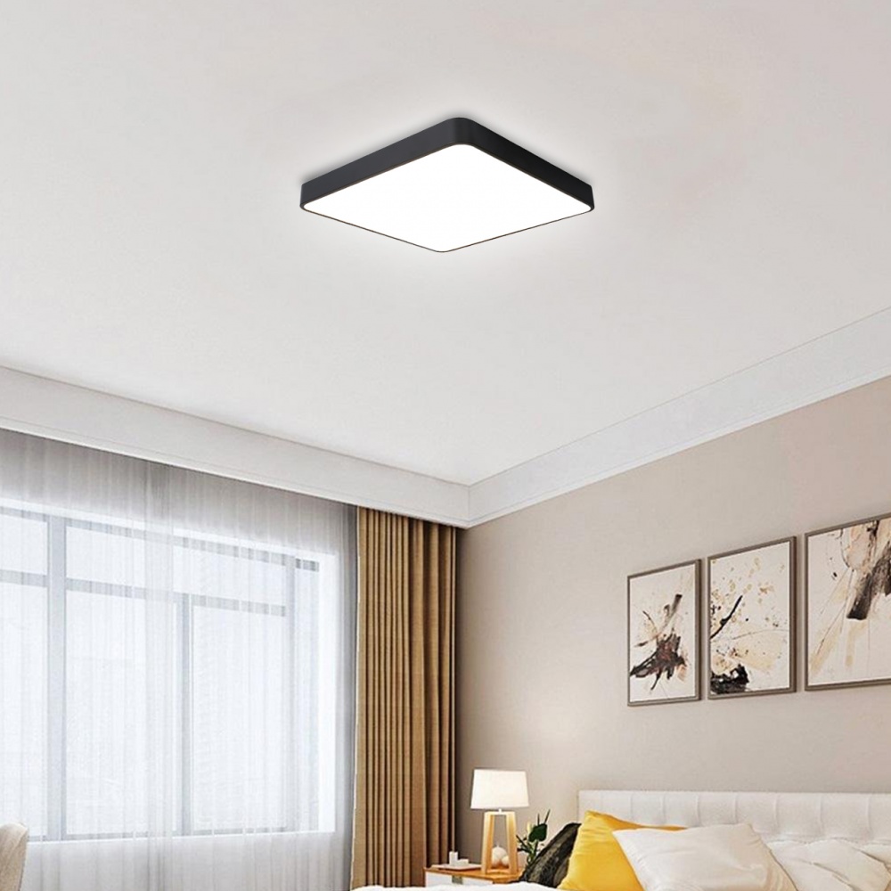 Світильник стельовий Eurolamp Smart Light 100 Вт чорний LED-SLS-100W-T37