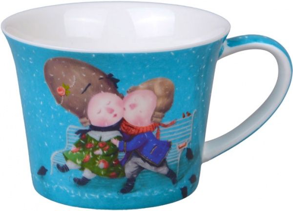 Чашка с блюдцем Первый поцелуй 220 мл 924-343 Gapchinska