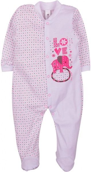 Комбинезон Маленькие люди 404-125 р.74-80 белый с разноцветным 