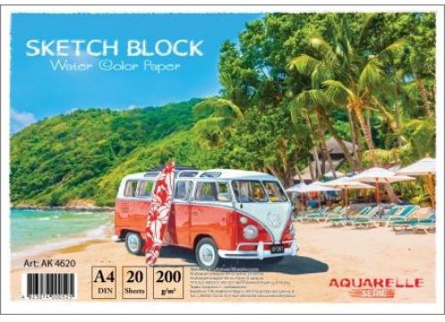 Альбом для рисования на скобе 20 листов АК4620 GRAFIKA