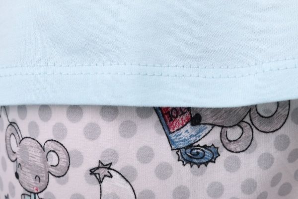 Пижама женская Roksana Mouse 782/12008 р. M голубой с бежевым 