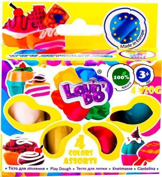 Тісто для ліплення Асорті 4 кольори 41027