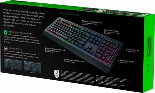 Клавіатура Razer Cynosa V2 (RZ03-03400700-R3R1) black 