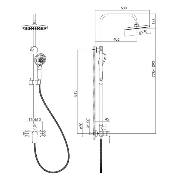 Душова система Imprese Labe T-15175