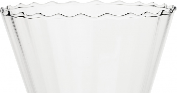 Ваза скляна прозора Флор d10,5 h15 см Wrzesniak Glassworks