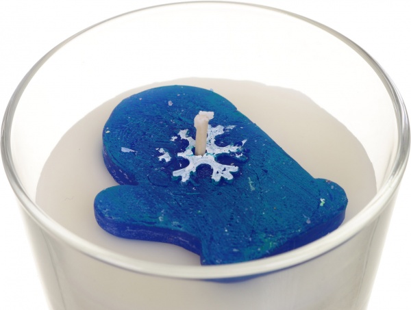 Свеча ароматическая Pako-If в стекле Новогодняя перчатка 9001 в ассортименте 