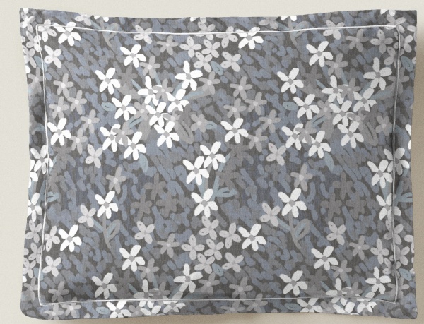 Комплект постельного белья Vilar 2 серый с синим Lameirinho 