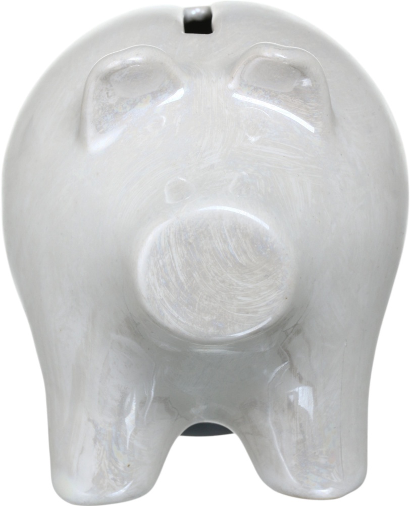 Копилка Eterna 2029 белая с сиянием 9x10x12,5 см