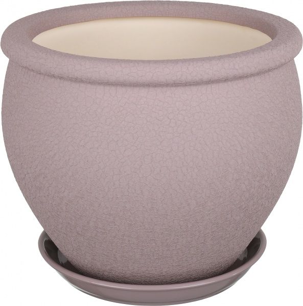 Горщик Оріана-Запоріжкераміка В`єтнам №2 шовк круглий 10,5л аметист (011-2-137) 