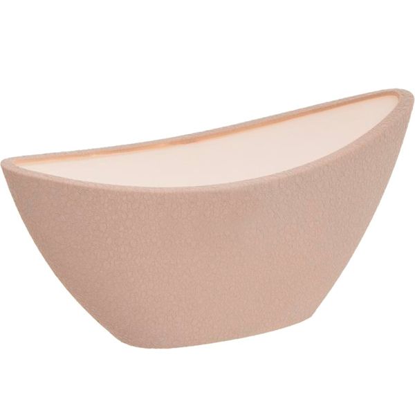 Кашпо керамическое Ориана-Запорожкерамика Лодочка шелк капучино овальный 2,5л капучино (045-1-031) 