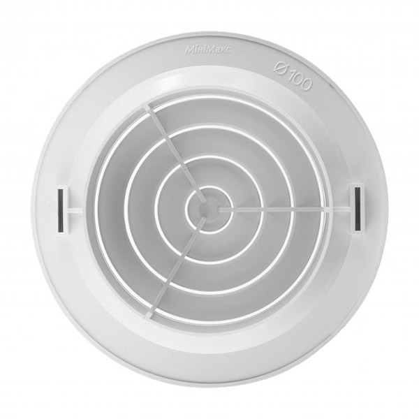 Диффузор MiniMax вентиляционный c фланцем и пружинным креплением d150 х d100 мм (2401) пластик белый 