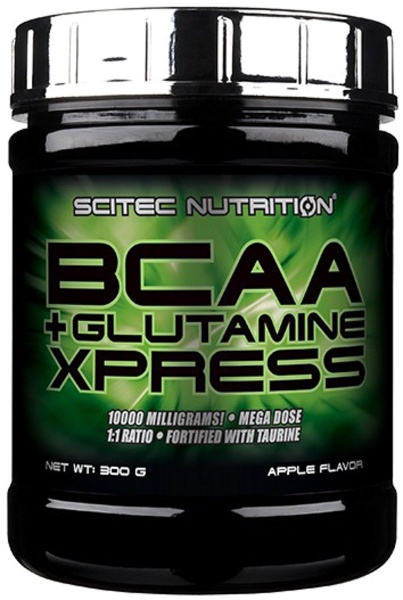 Аминокислоты Scitec Nutrition BCAA + Glutamine Xpress яблоко 300 г 