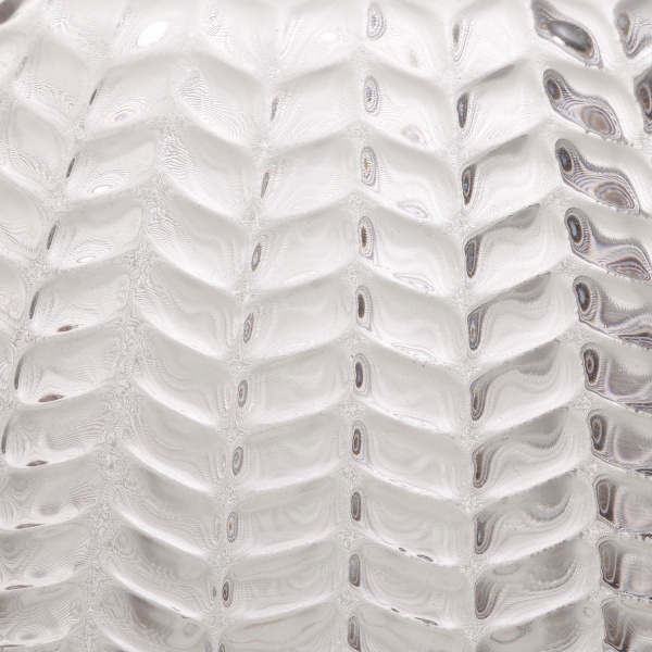 Ваза стеклянная Ball 25 см лиловая 