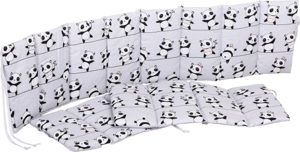 Захист на дитяче ліжко Funny bears grey 3 частини Baby Veres сірий 301.16 