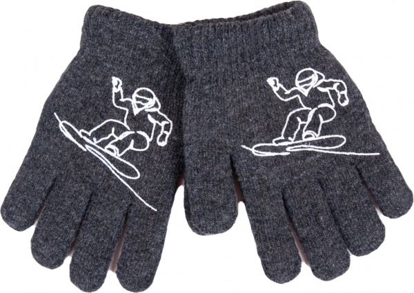 Варежки YO! сноубординг р.14 серый 