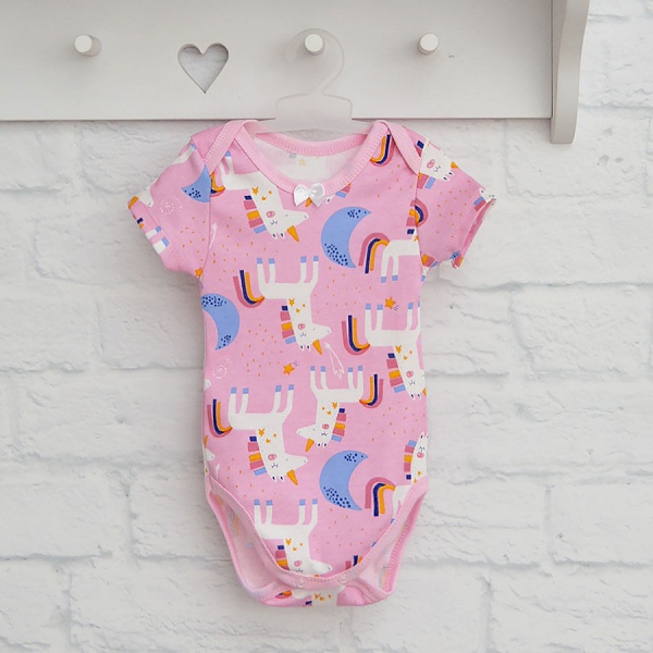 Боди детское для девочки Blanka Единорожка р.68 розовый 110138 