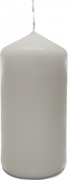 Свеча парафиновая цилиндр белая, 8 см Lumen
