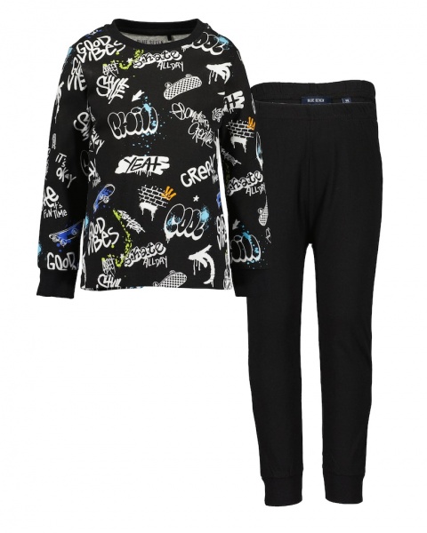 Пижама для мальчиков Blue Seven р.134 черный 877514 X5999 