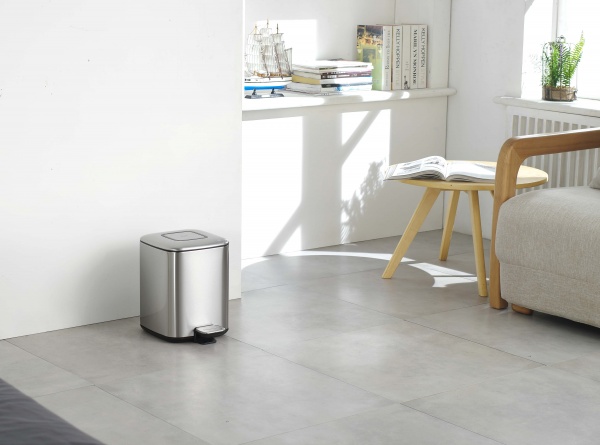 Ведро с педалью Eko REGENT 6 л хром