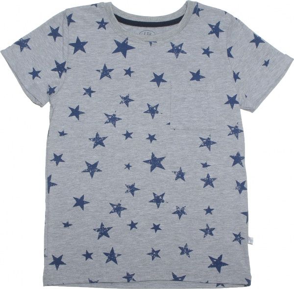 Футболка Фламинго р.134 серый с синим 954-428 