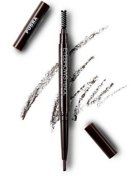 Олівець для брів Pudra Cosmetics автоматичний коричневий 2 г