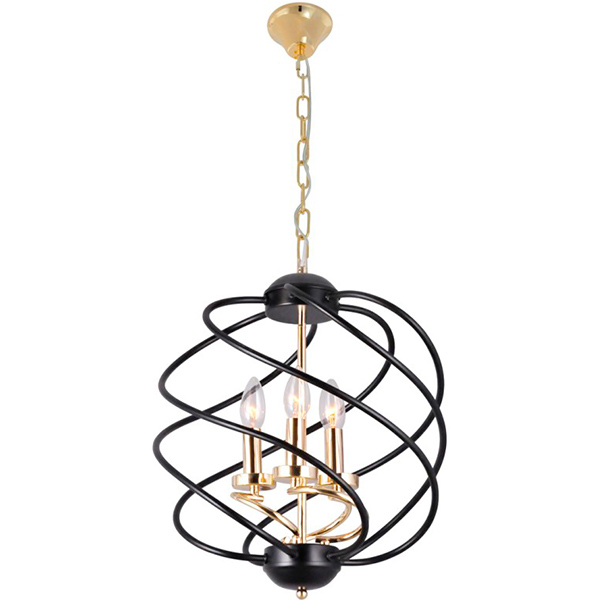 Люстра підвісна Victoria Lighting Desire/SP3 3x40 Вт E14 чорний 