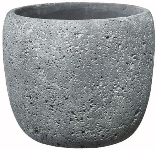 Кашпо керамическое Soendgen Bettona круглый 3,8 л темно-серый 